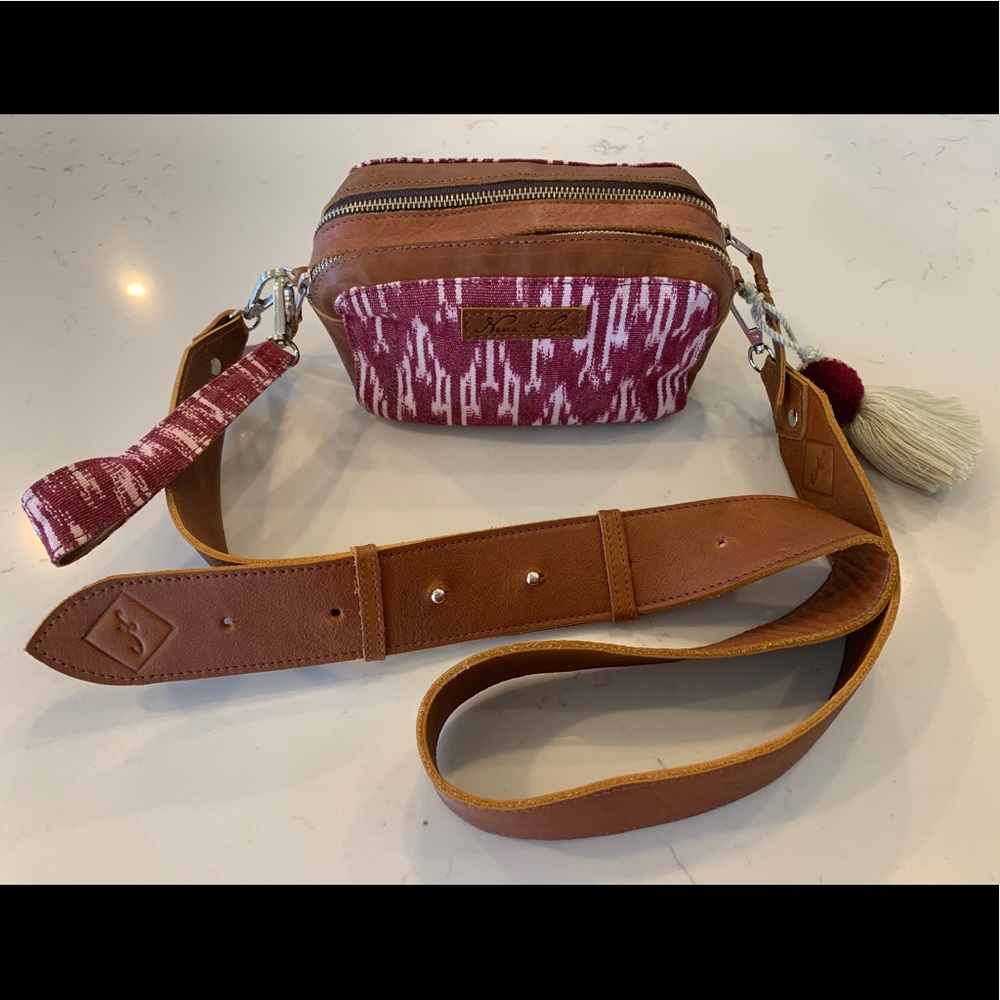 Nena and Co Essentials Bag w/ Wristlet and Pom